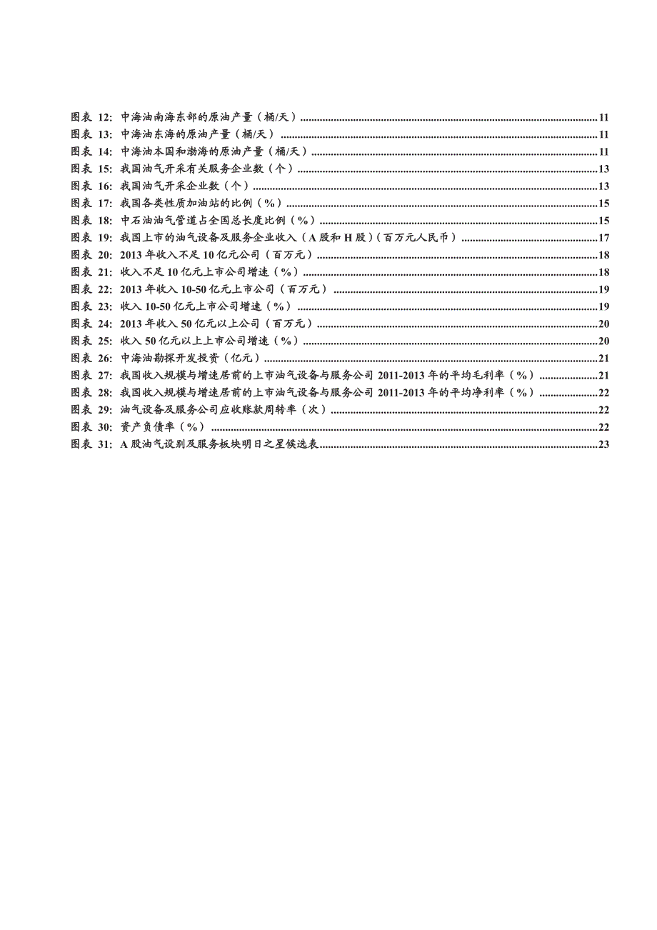 油气设备及服务行业投资分析报告2014_第3页