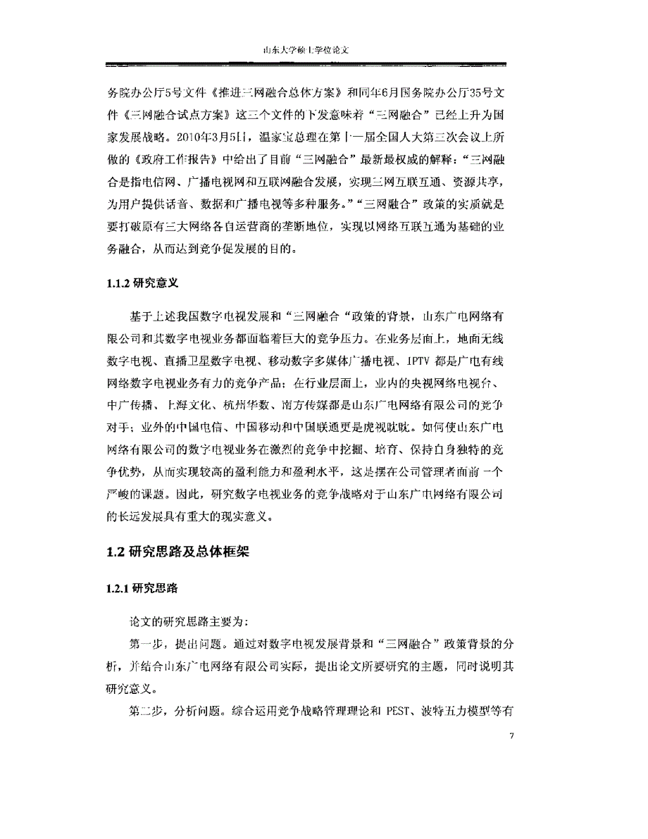 山东广电网络有限公司数字电视业务竞争战略研究_第3页