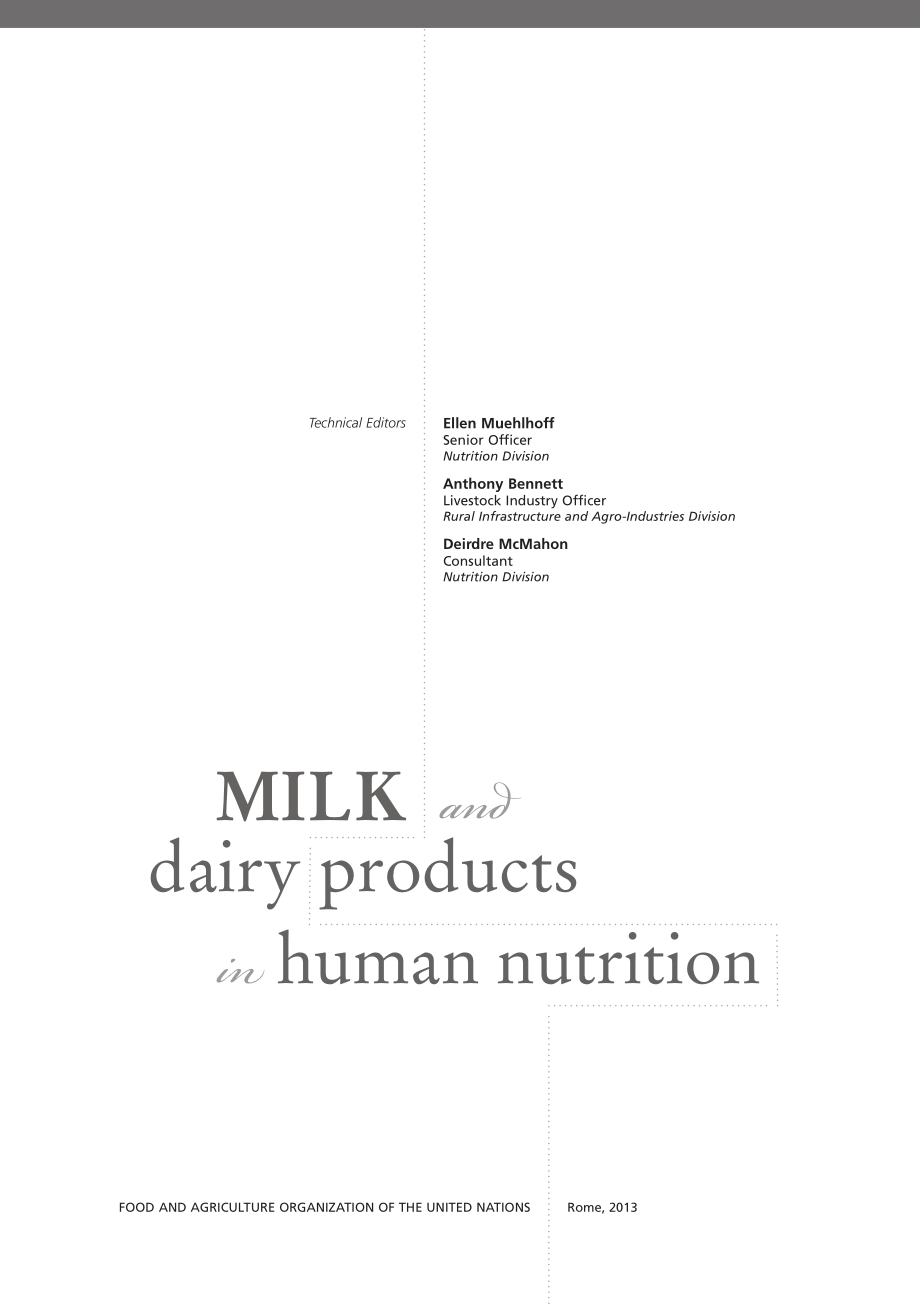 人类营养中的牛奶和奶制品_第2页