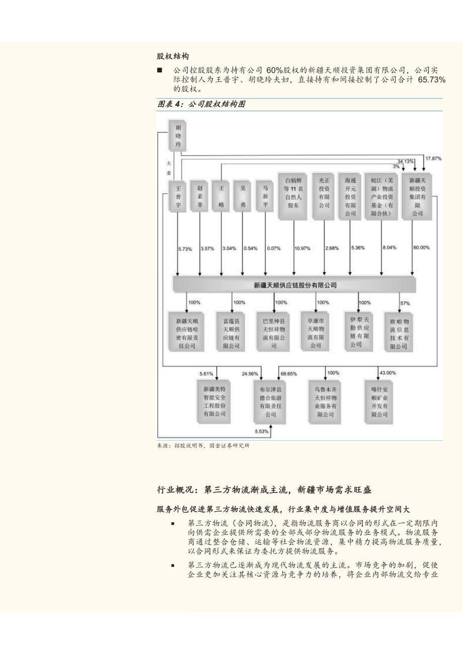 天顺股份新股研究报告：新疆第三方物流龙头_第5页