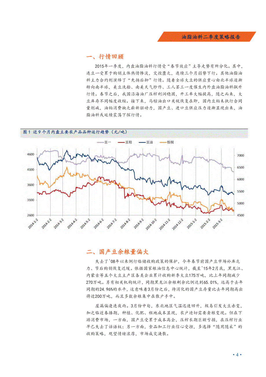 油脂油料二季度策略报告：南北美齐丰产，油脂油料弱势运行_第4页