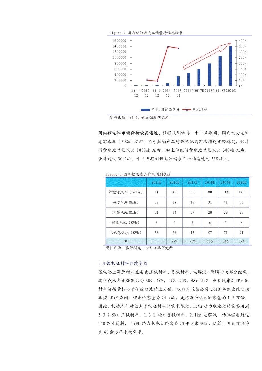 锂电池材料高景气度有望延续_第5页