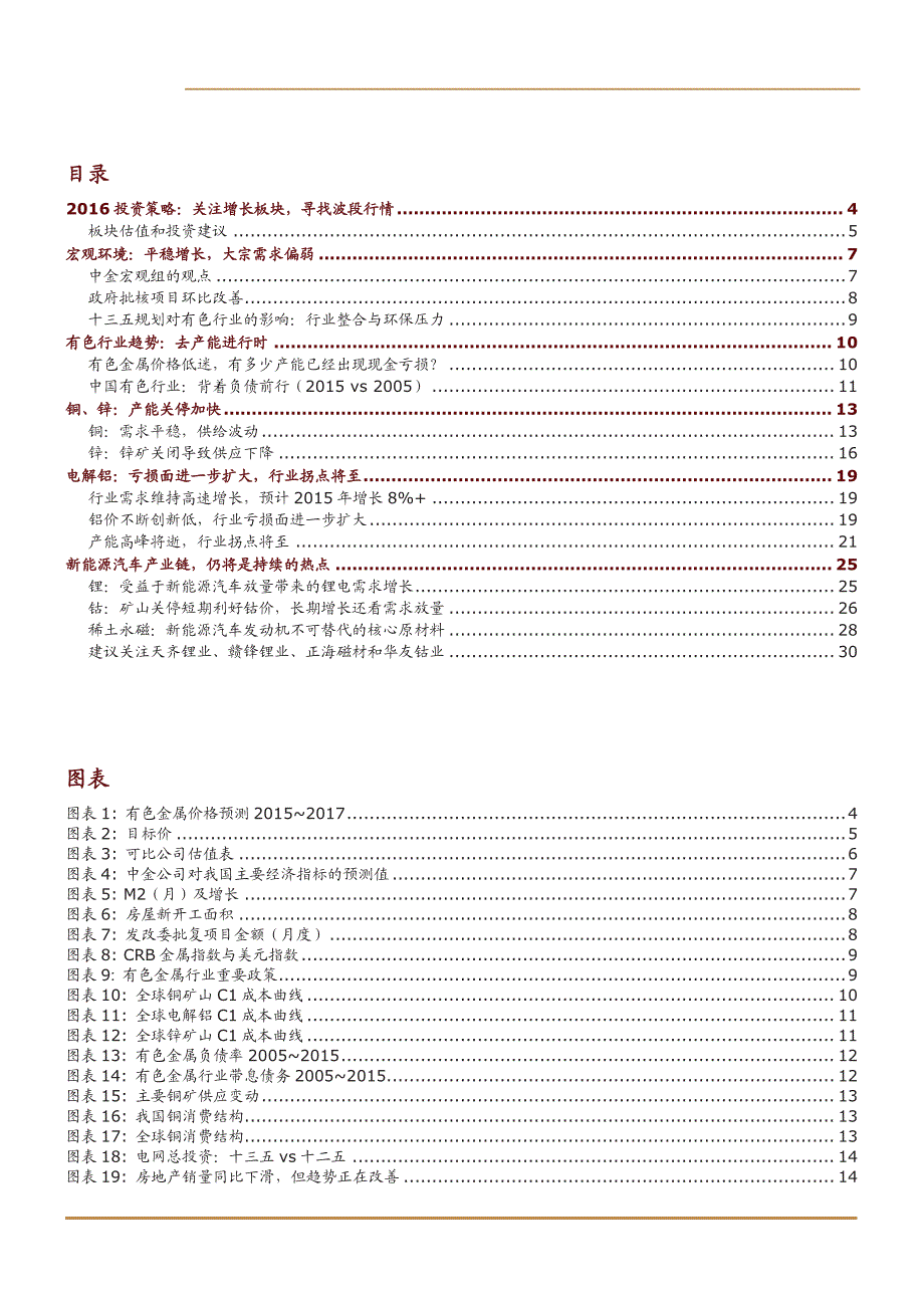 有色金属行业2016展望：关注增长板块；寻找波段行情_第2页