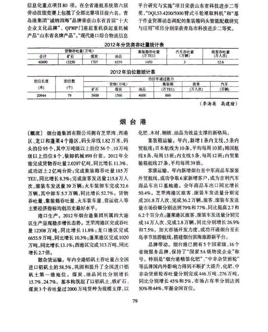 2012年山东省港口发展报告_第4页