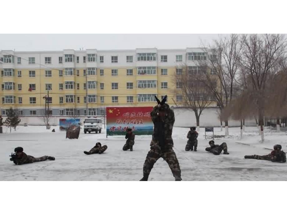 新疆边防官兵雪中开展战术训练图片_第2页