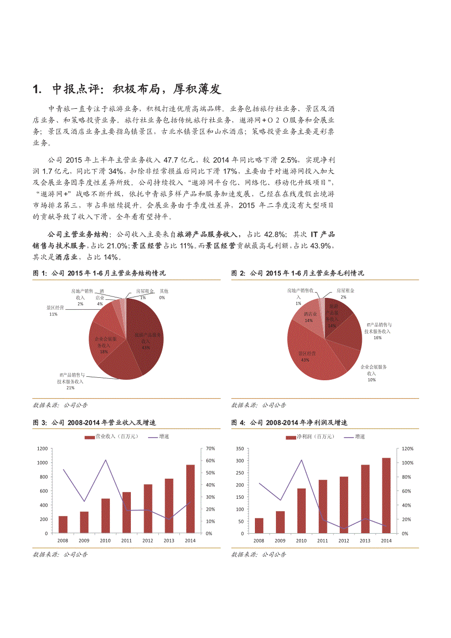 中青旅：“南北乌镇”数据亮眼，遨游网持续升级_第4页