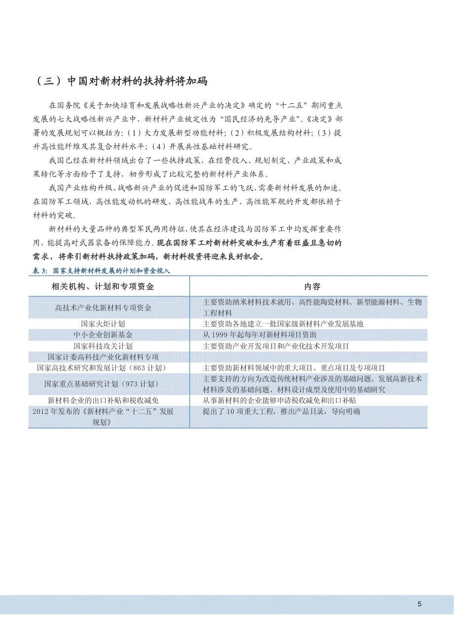 新材料专题研究：再论新材料的新机遇_第5页