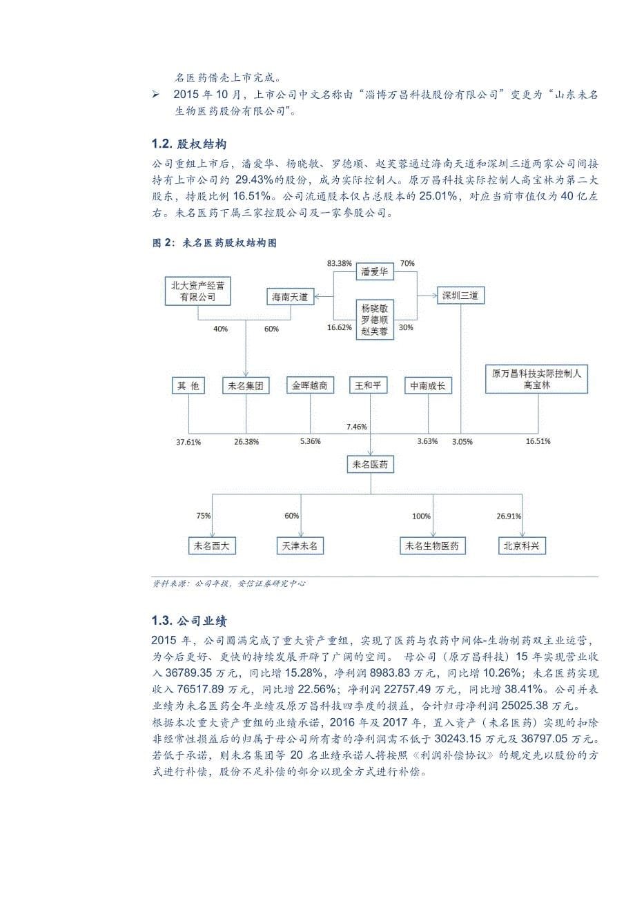 未名医药公司深度分析报告：北大系医药战舰扬帆起航_第5页