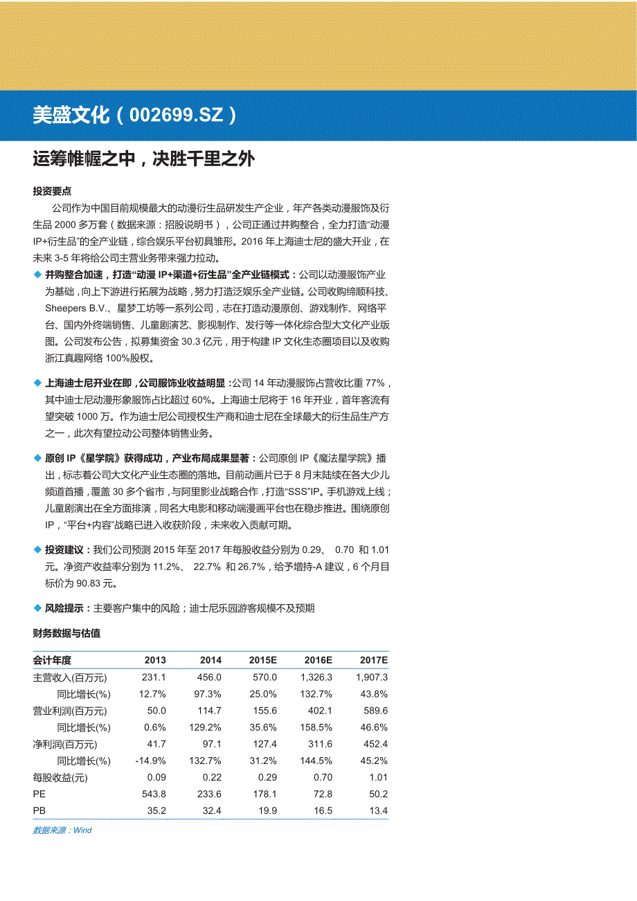 美盛文化深度分析：运筹帷幄之中，决胜千里之外_第1页