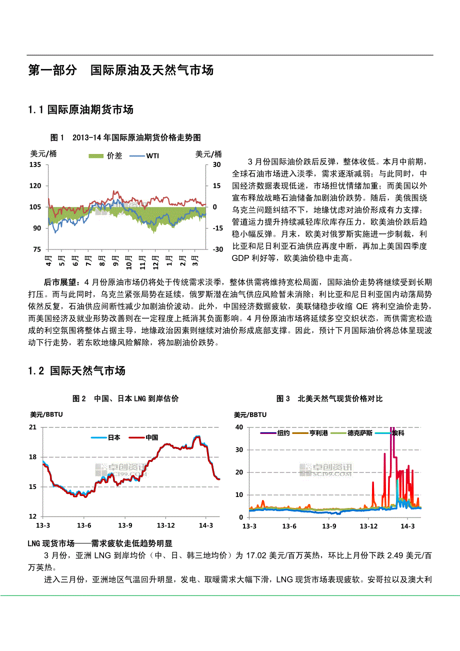 液化天然气市场月度分析报告(2014年3月)_第3页