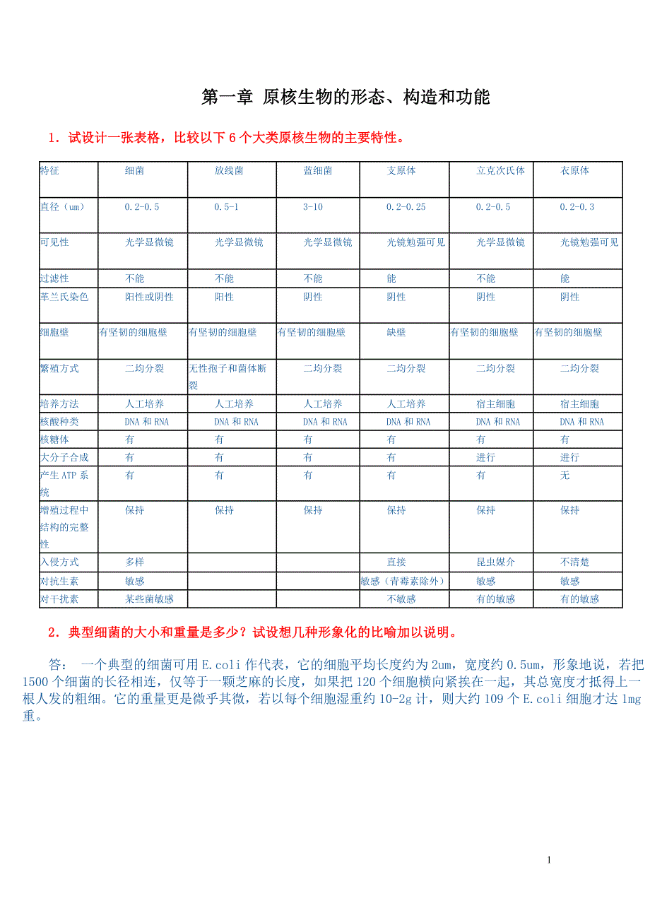 《微生物学教程》周德庆课后答案_第1页