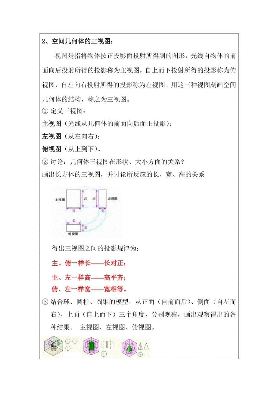 人教b版高中数学必修2第二章1.1.5空间几何体的三视图_第5页