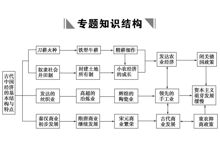 2011高考历史创新设计一轮复习课件：必修2-1《古代中国经济的基本结构与特点》章末整合(人民版)_第5页