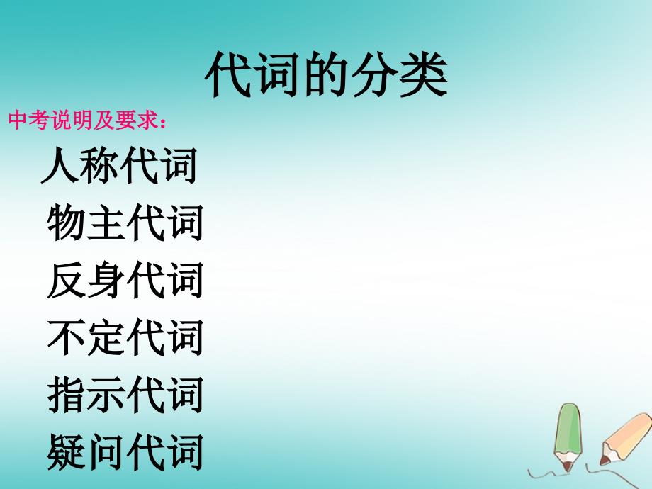 广东省郁南县宝珠镇2018年度中考英语代词复习课件_第2页