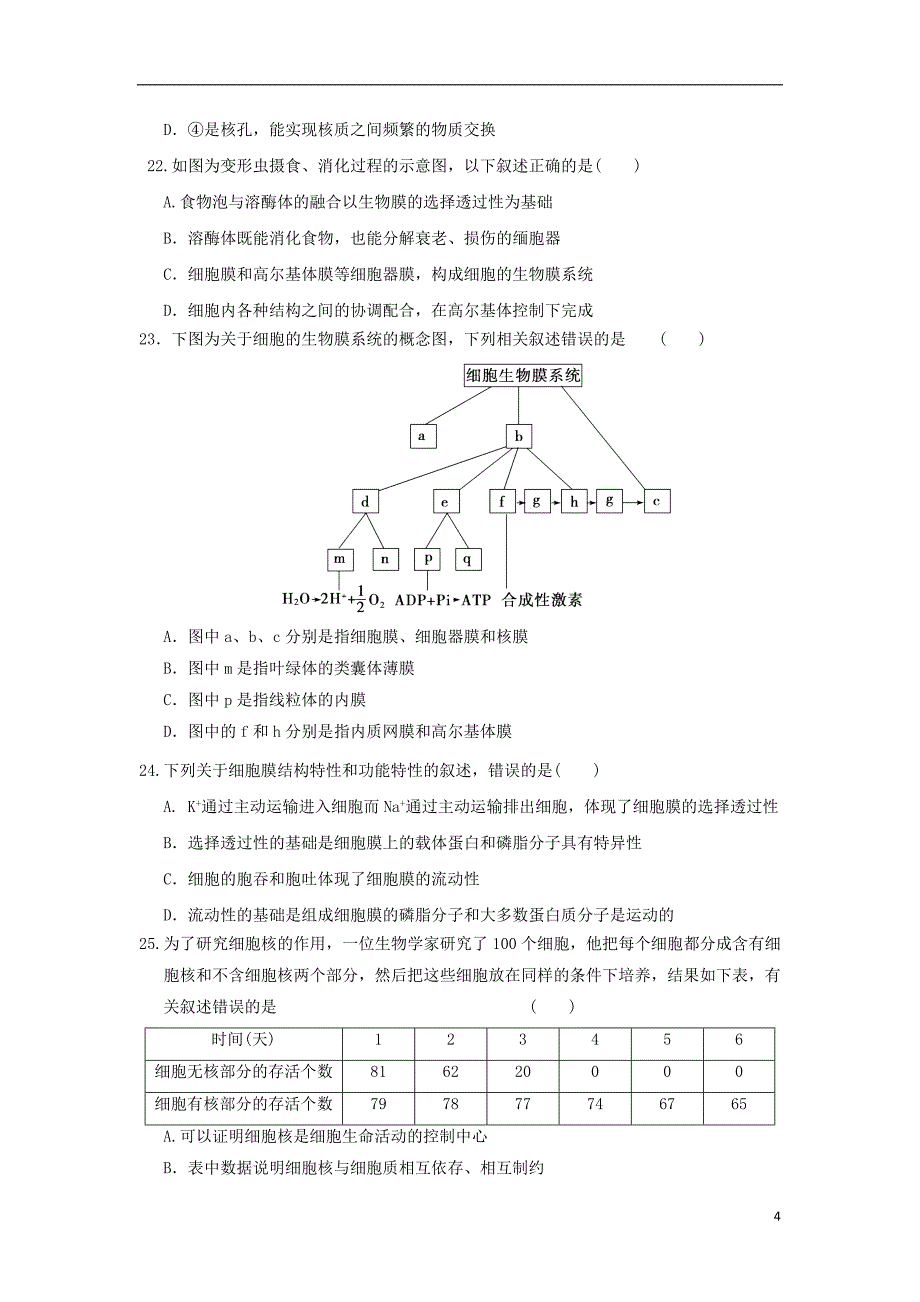 广西2017_2018学年高二生物5月月考试题_第4页