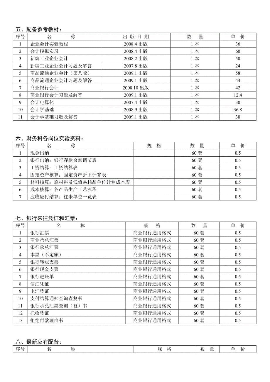 会计财会模拟实验实训室设备客户2财会60座报价_第5页