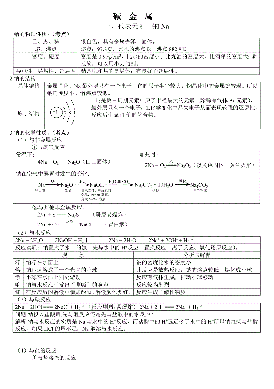 碱金属元素教案_第1页