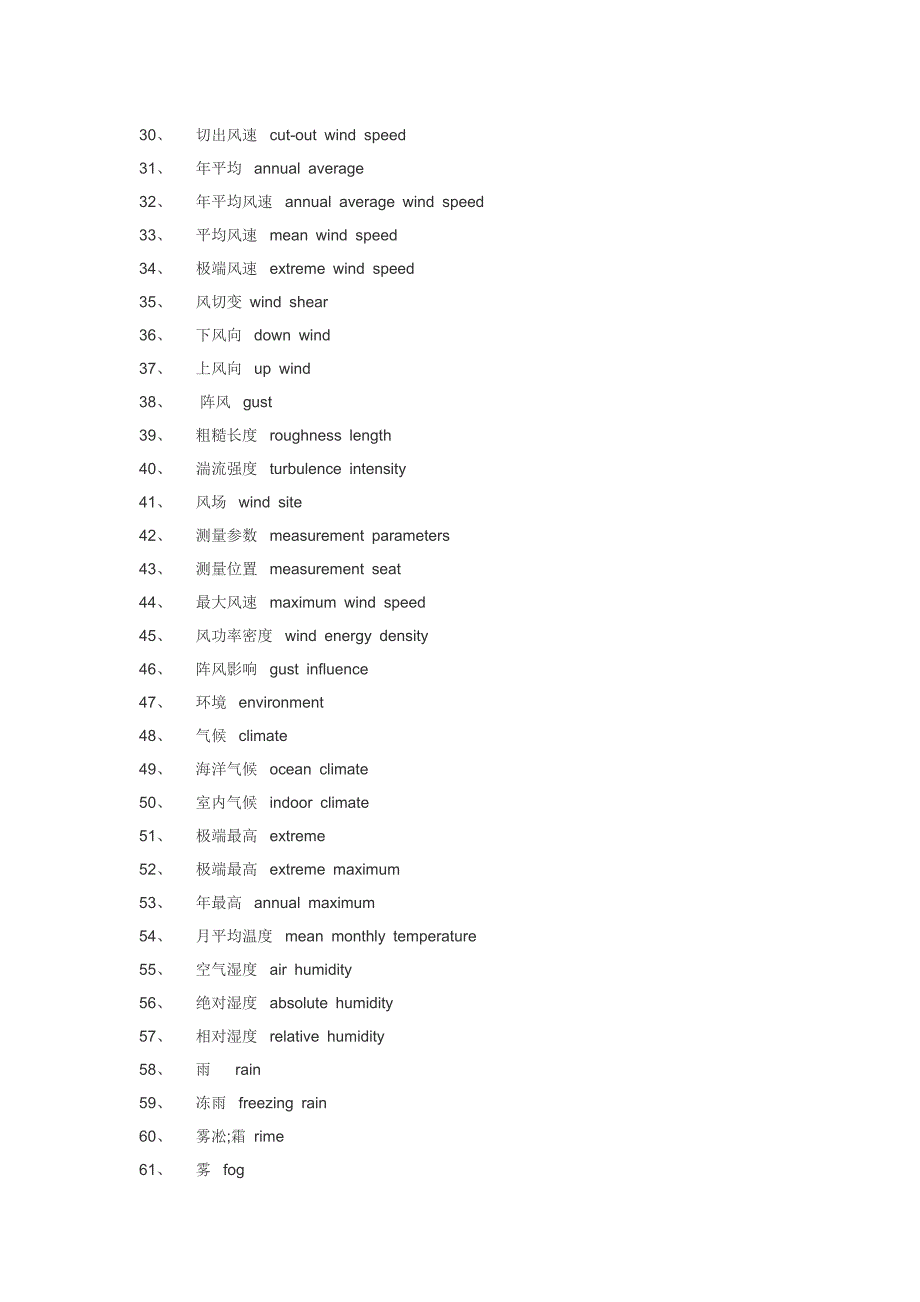 风电术语中英对照_第2页