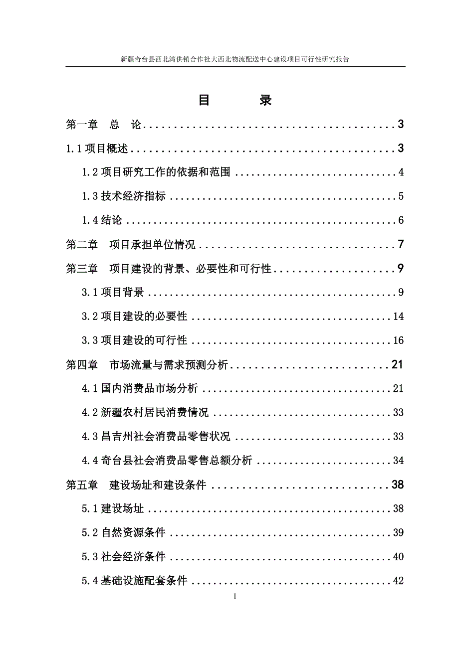 基层供销社日用消费品现代经营网络建设可行性研究报告_第1页