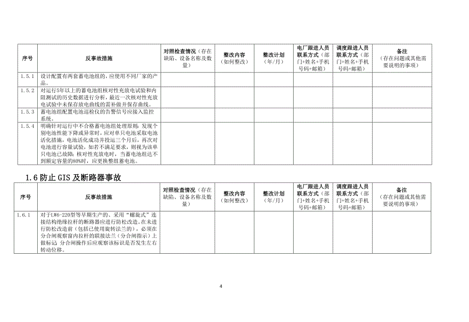 反措对照检查整改计划表_第4页