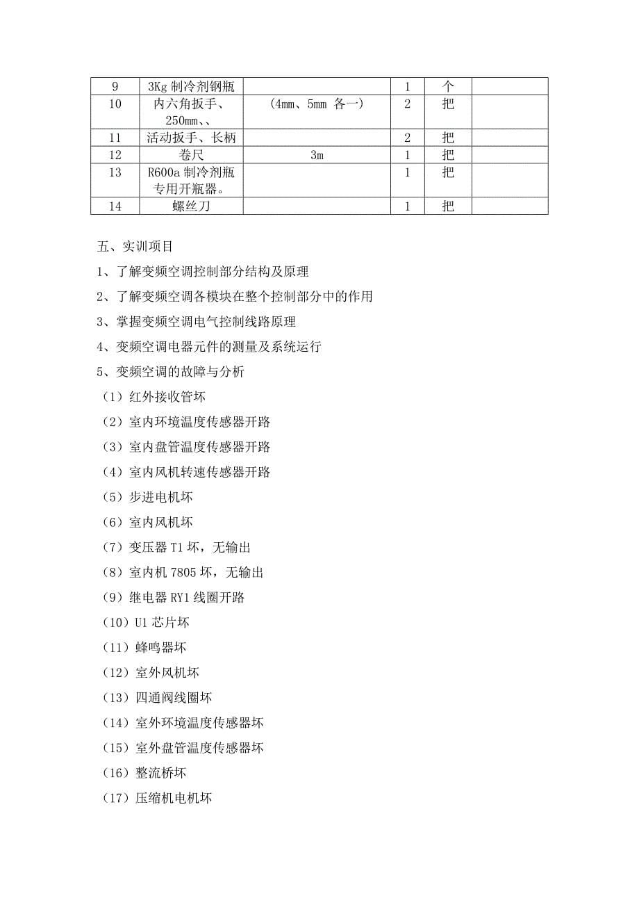 户式中央空调制冷系统实训装置_第5页