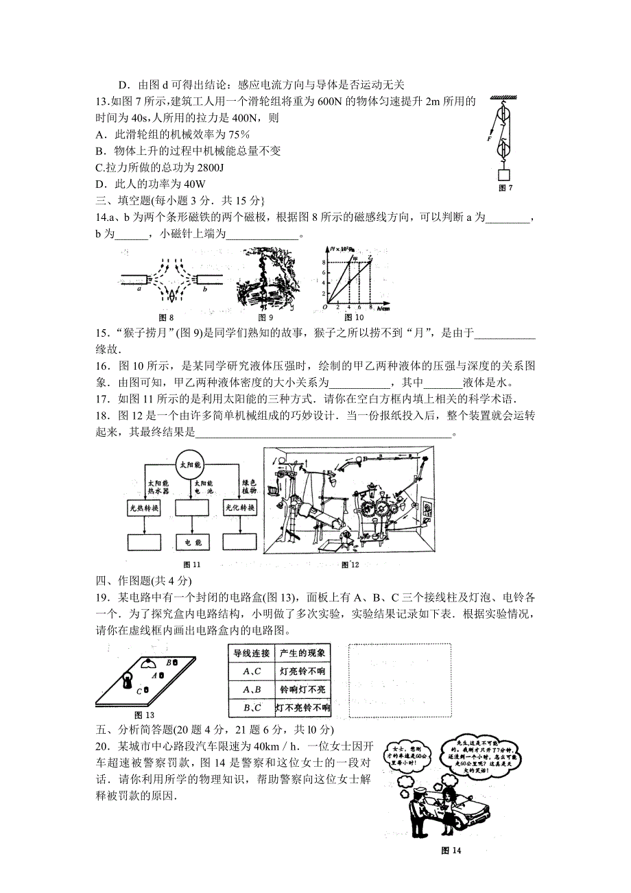 2008年烟台市物理中考题及答案详解_第3页