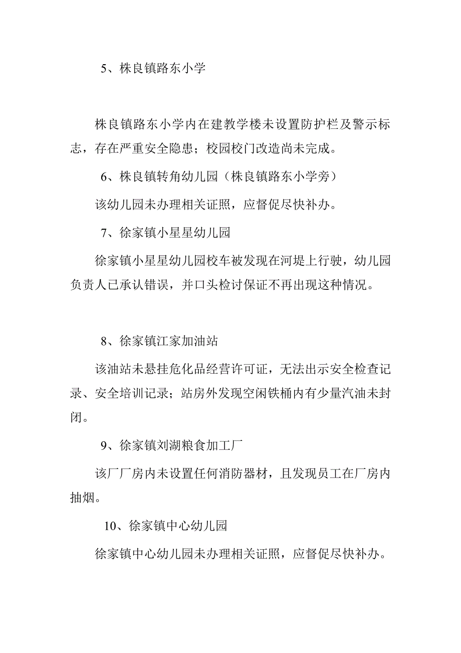 2016年“”期间安全生产工作专项督查情况汇报_第2页