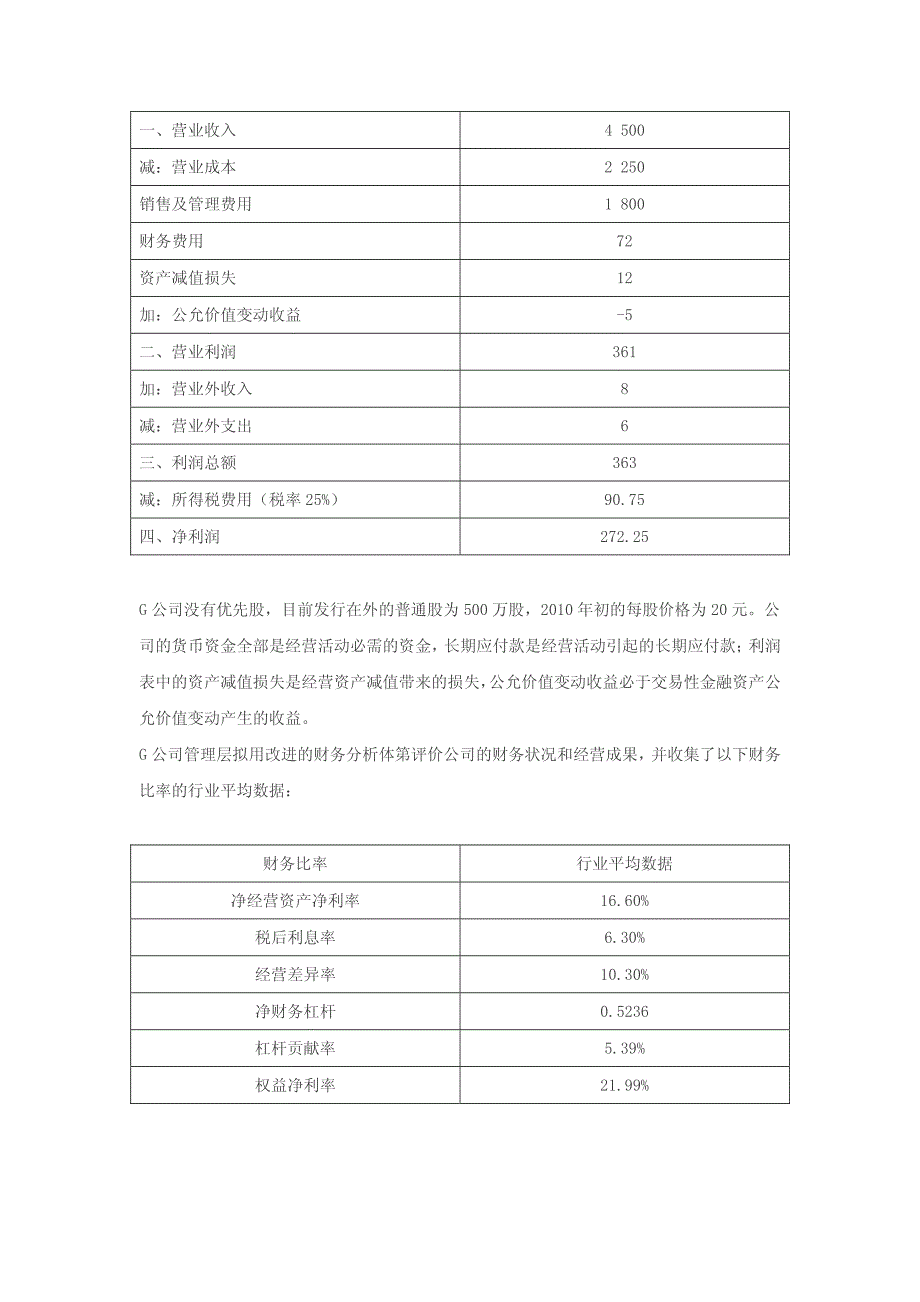 2010年注册会计师考试专业阶段《财务成本管理》考试题_第2页