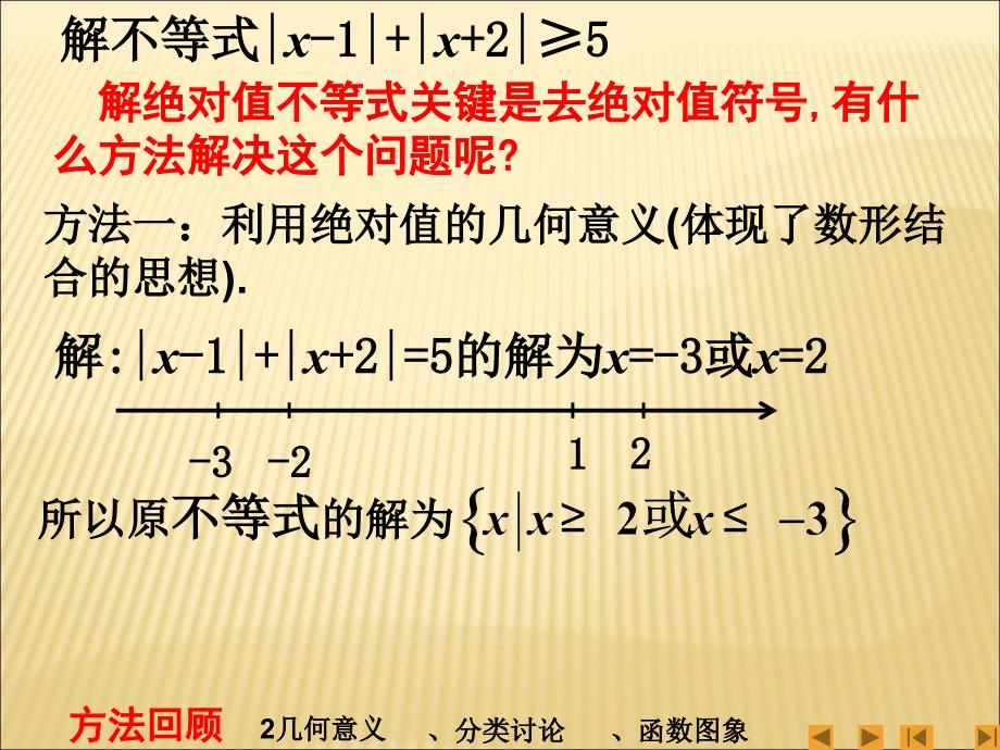 高二数学选修4-5绝对值不等式的解法心得体会_第2页