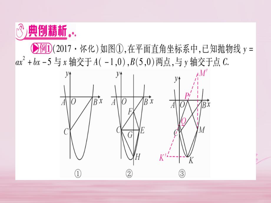 安徽专版2018中考数学总复习第三轮压轴题突破重难点突破5二次函数的综合题课件_第2页