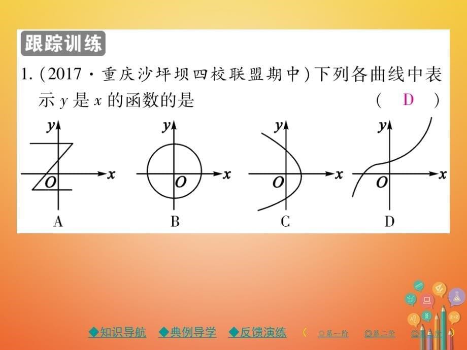 2018春八年级数学下册19一次函数19.1变量与函数19.1.2第1课时函数的图象习题课件新版新人教版_第5页