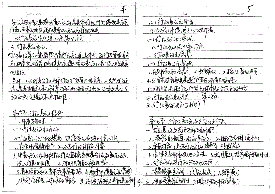 东南大学法学院行政诉讼法考研复习笔记（手抄版）_第4页