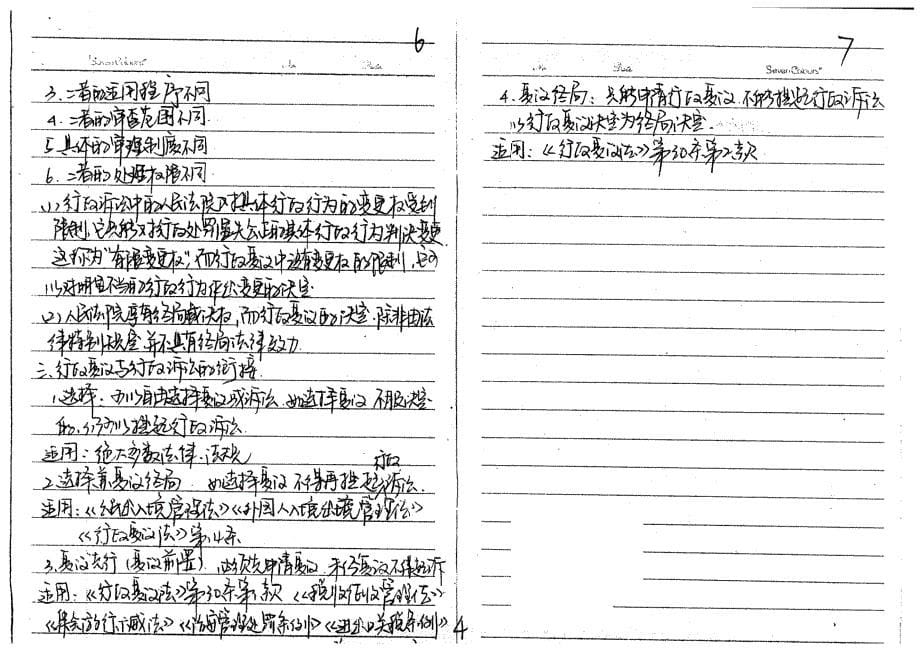 东南大学法学院行政诉讼法考研复习笔记（手抄版）_第5页