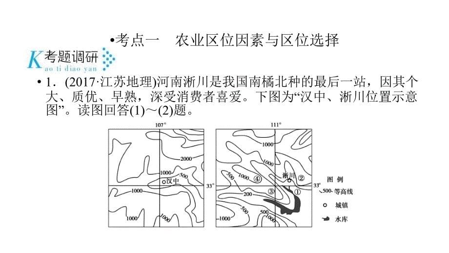 2018版高三地理二轮复习专题7-农业生产活动_第5页