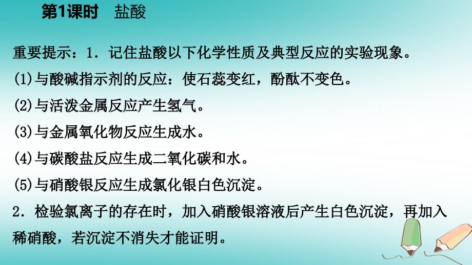 2018年秋九年级科学上册第1章物质及其变化第3节常见的酸第1课时盐酸课件（新版）浙教版_第4页