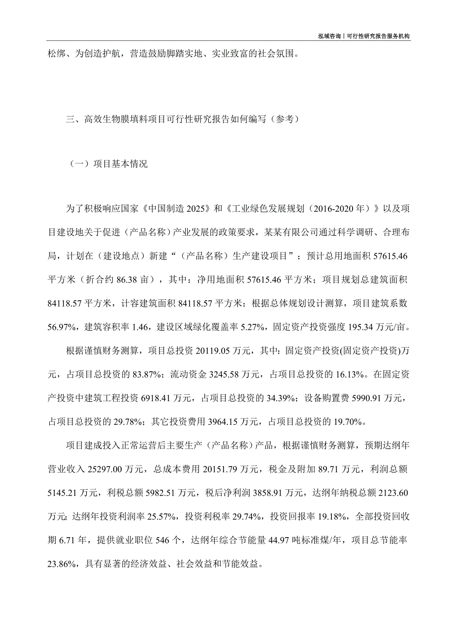 高效生物膜填料项目可行性研究部如何编写_第2页