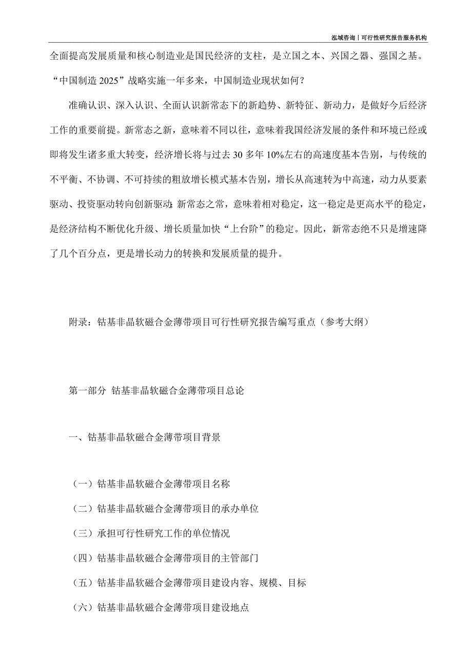 钴基非晶软磁合金薄带项目可行性研究部如何编写_第4页