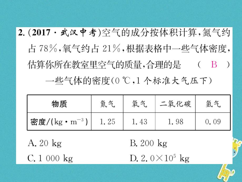 2018年八年级物理上册5.3密度知识的应用（第1课时应用密度公式进行计算）习题课件（新版）粤教沪版_第3页