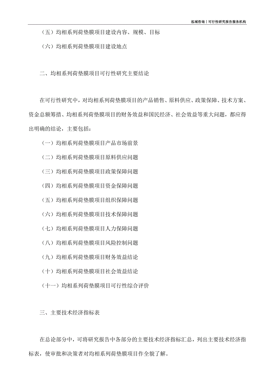 均相系列荷垫膜项目可行性研究部如何编写_第4页