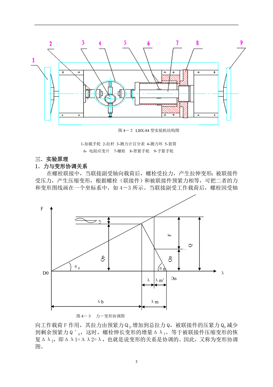 螺栓联接实验指导书_机械设计实验指导书_第3页