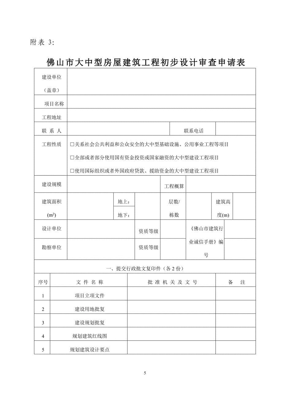 建筑行业-建筑工程-建设项目设计规模划分表_第5页