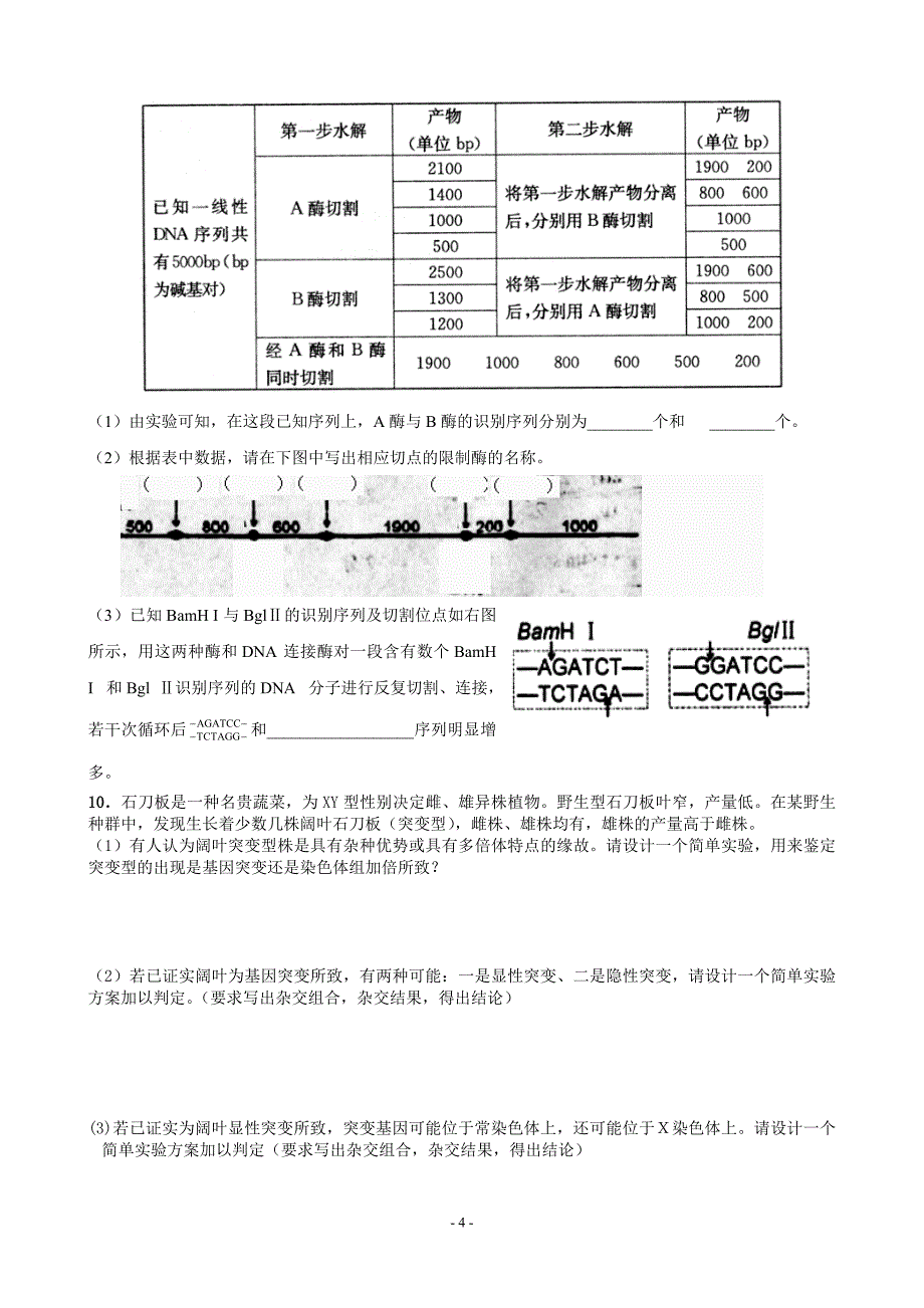 高二生物拔尖辅导(三)._第4页