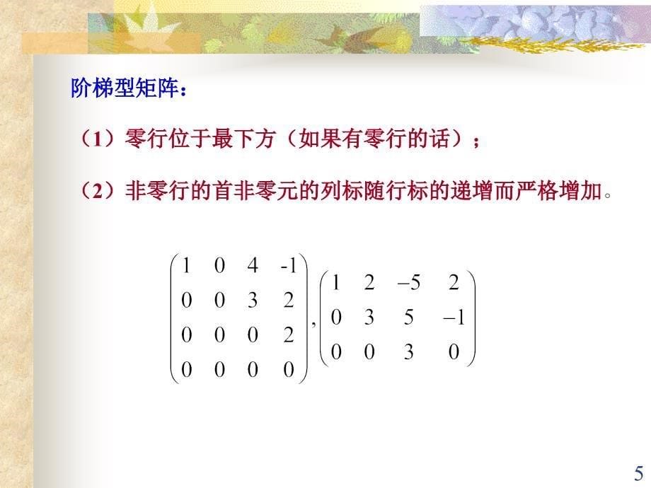 线性代数第二章矩阵2.4矩阵的初等变换和矩阵的秩_第5页