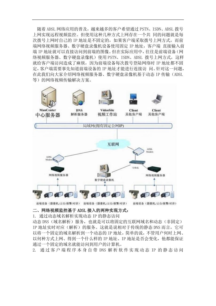 基于adsl线路的网络远程监控系统解决方3_第2页