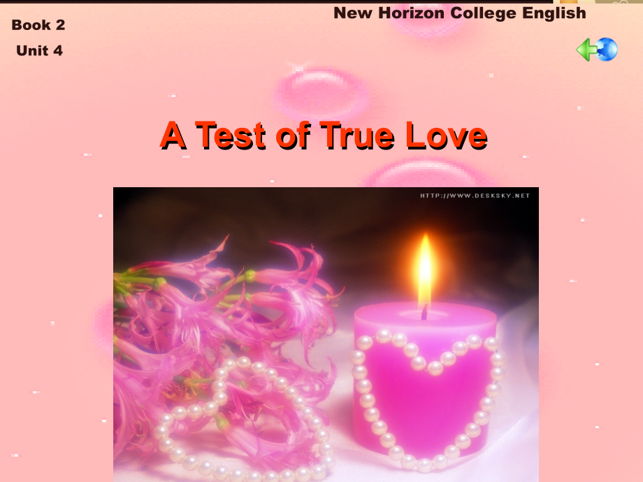 NewHorizonCollegeEnglish新视野大学英语Unit4ATestofTrueLove_第1页