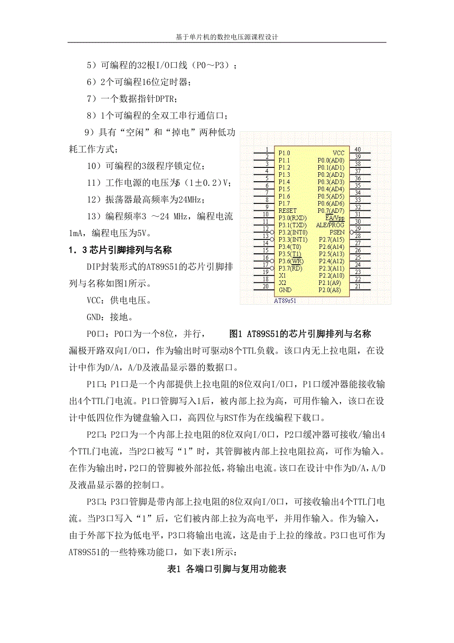 基于单片机的数控电压源课程设计_毕业设计_第2页