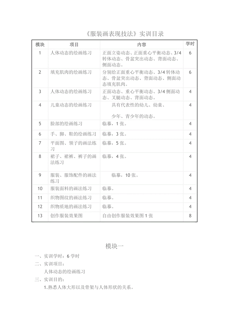 服装画表现技法实训指导书._第2页