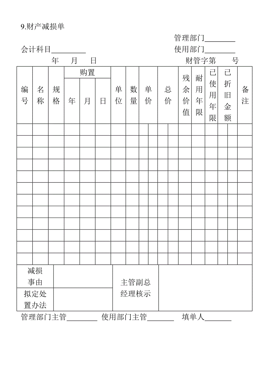 09.财产减损单_第1页