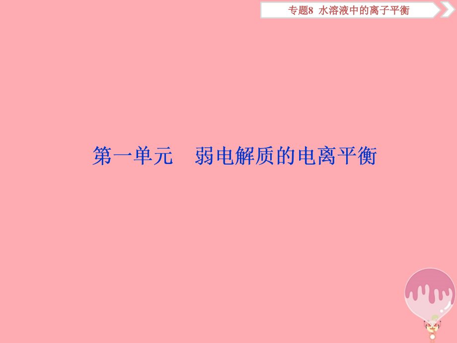 2019年高考化学总复习专题8水溶液中的离子平衡第一单元弱电解质的电离平衡课件苏教版_第2页