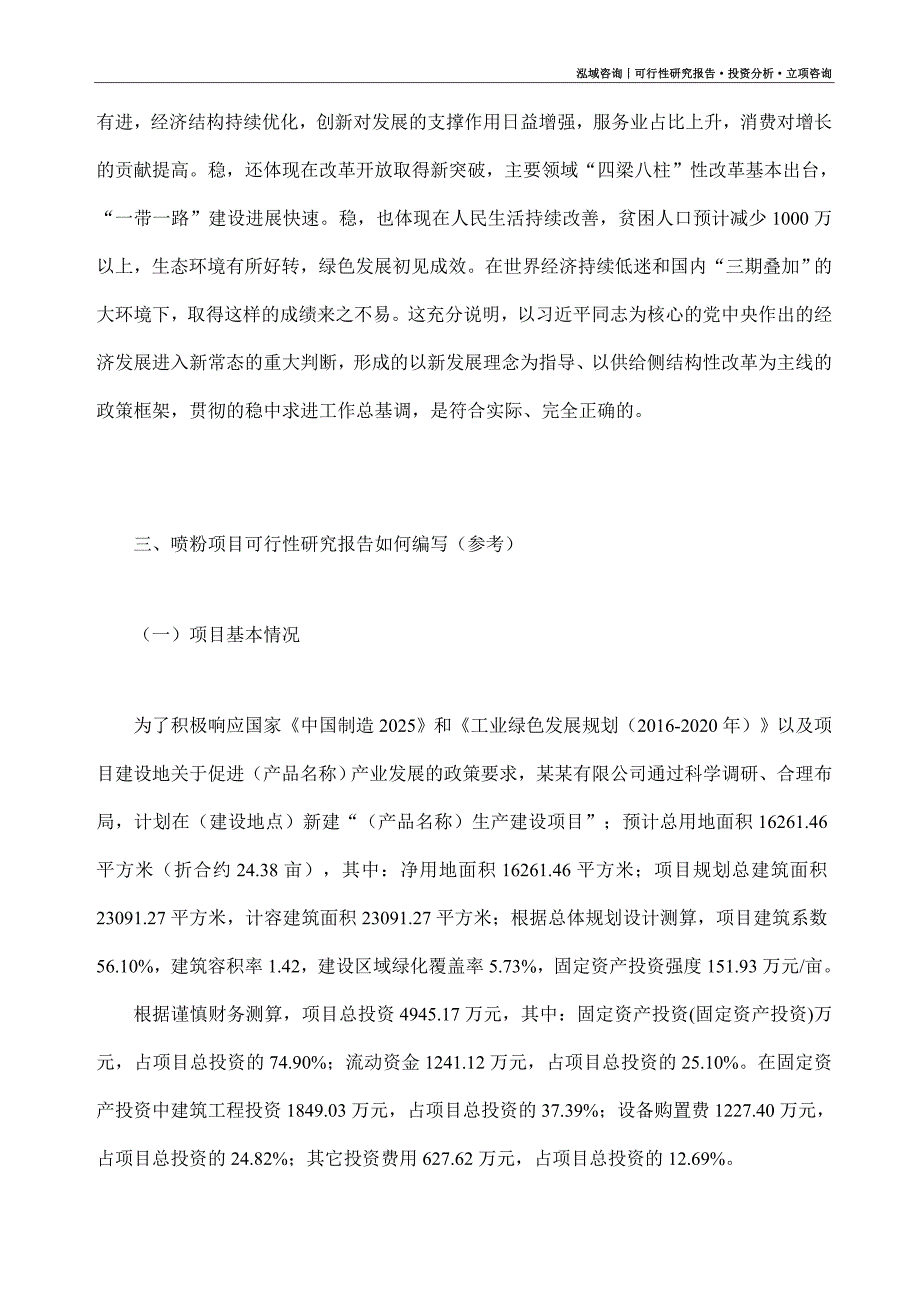 喷粉项目可行性研究报告（模板大纲及重点分析）_第2页